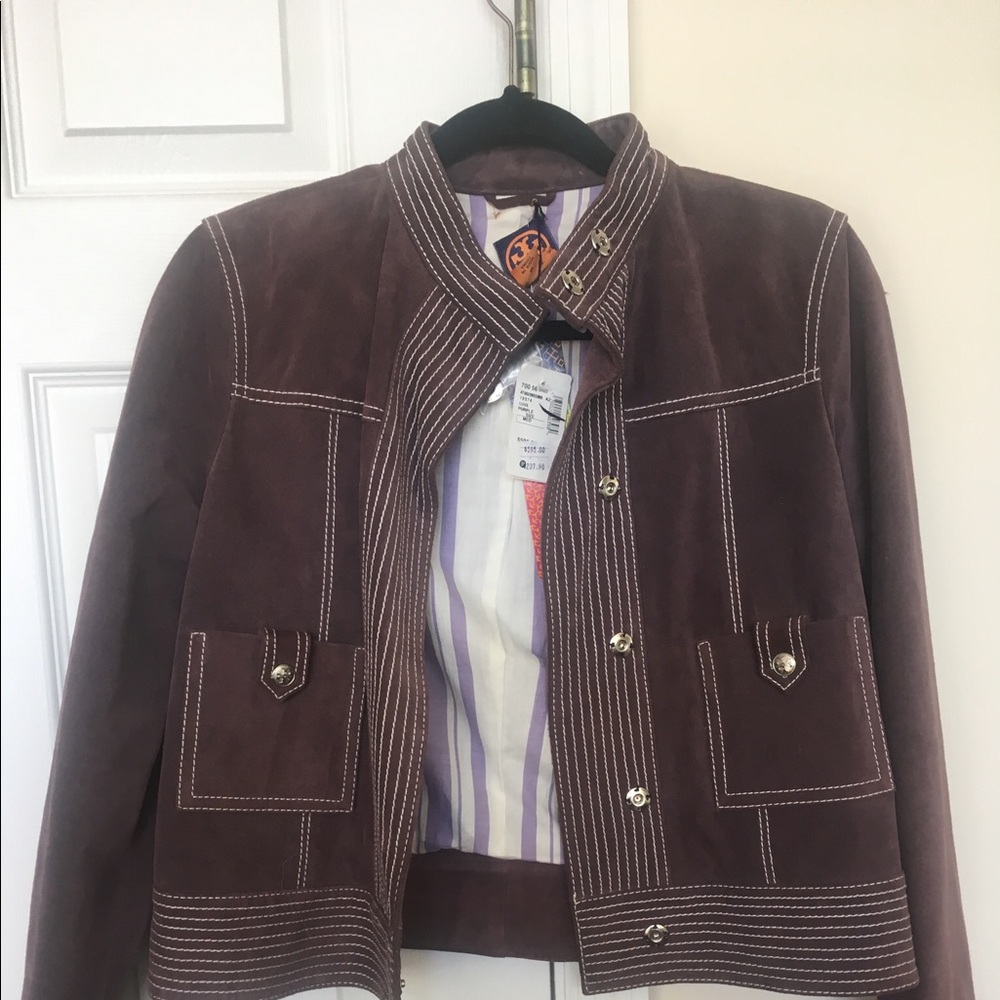 NWT Tory Burch Suede Jacket size medium